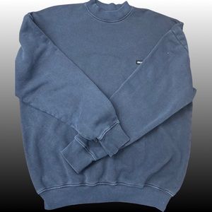 JOAH BROWN, crewneck sweatshirt, French terry Navy pigment wash